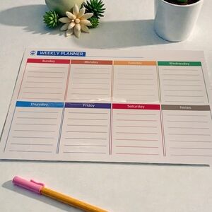 Weekly Dry Erase And Magnetic Planner (EUC)